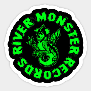 River Monster Records Green Logo Sticker